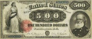 500 دولار امريكي قديم 1880